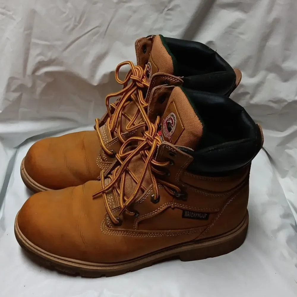 Brahma Men's Waterproof Brown Boots Size 10.5